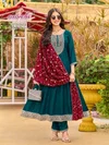 Neetu By Aanchi Vichitra Shimmer Kurti With Bottom Dupatta 